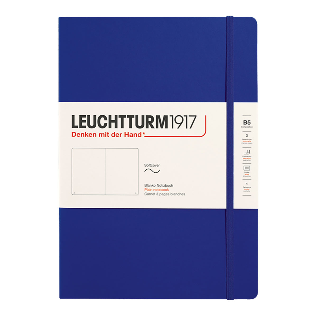 Leuchtturm1917 Notebook B5 Soft Cover, Plain
