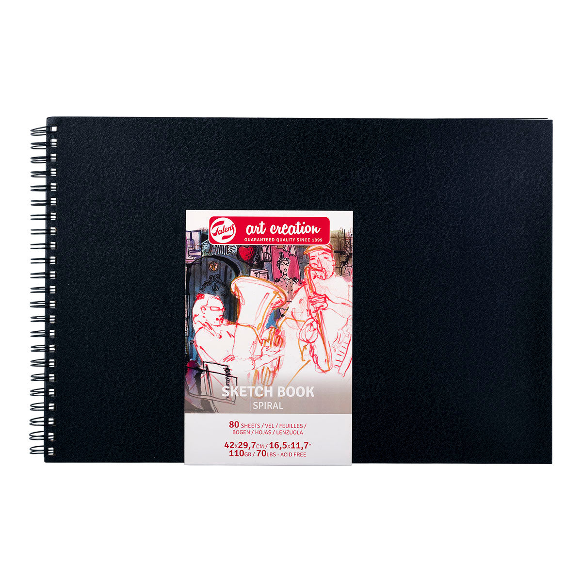 Talens Art Creation Spiral Sketch Book A3 42x29,7cm 110g/80 ark
