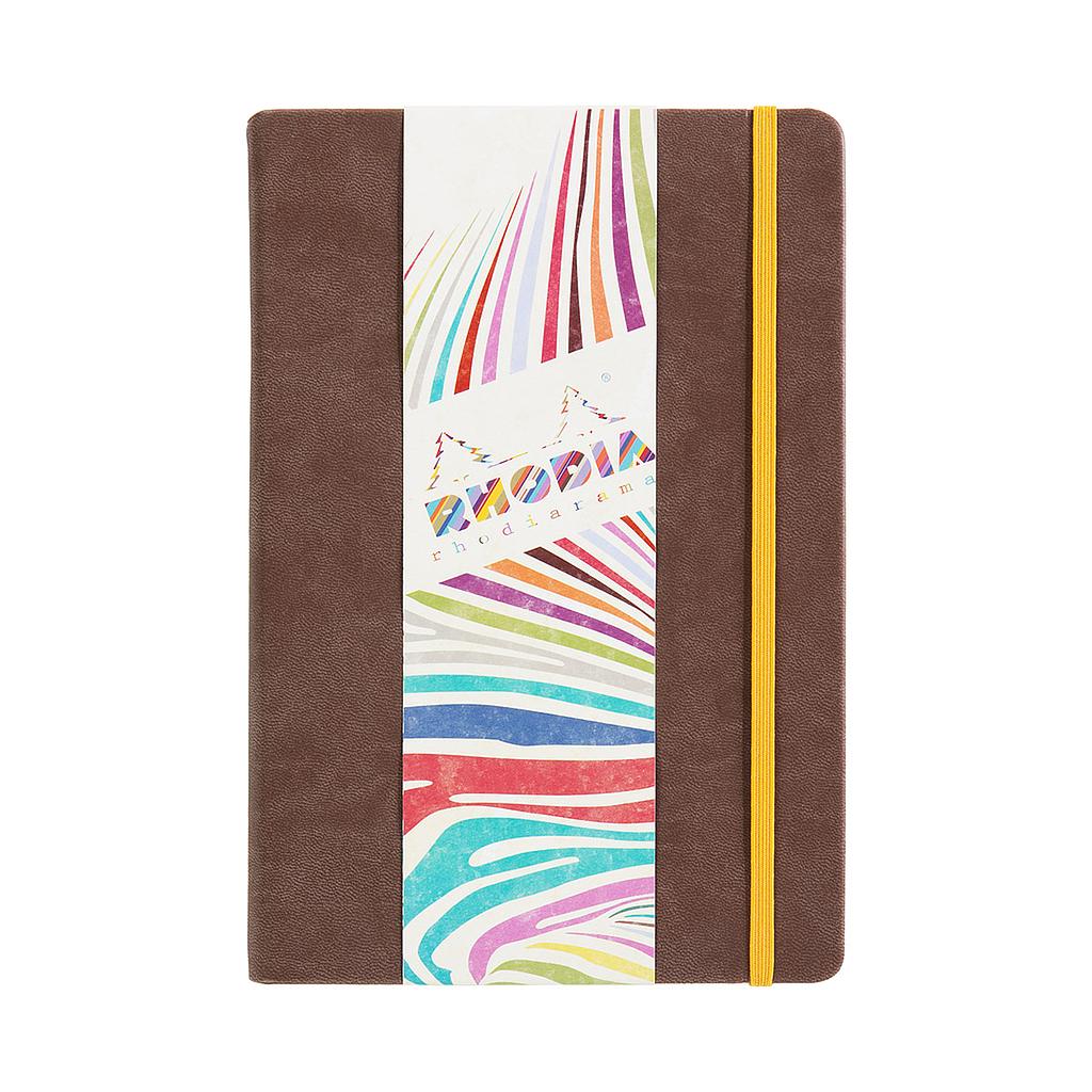 Rhodia Rhodiarama Notebook Hard Cover A5, Ruled - Chocolate