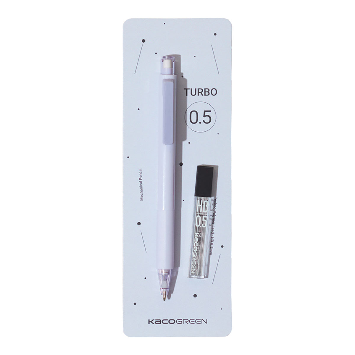 KACO Turbo Mechanical Pencil Purple 0.5 mm + HB Leads