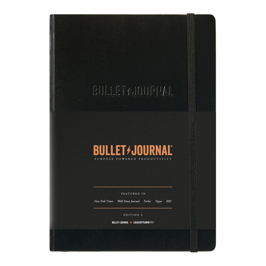 Leuchtturm1917 Bullet Journal Edition 2 Notebook Black A5, Dotted