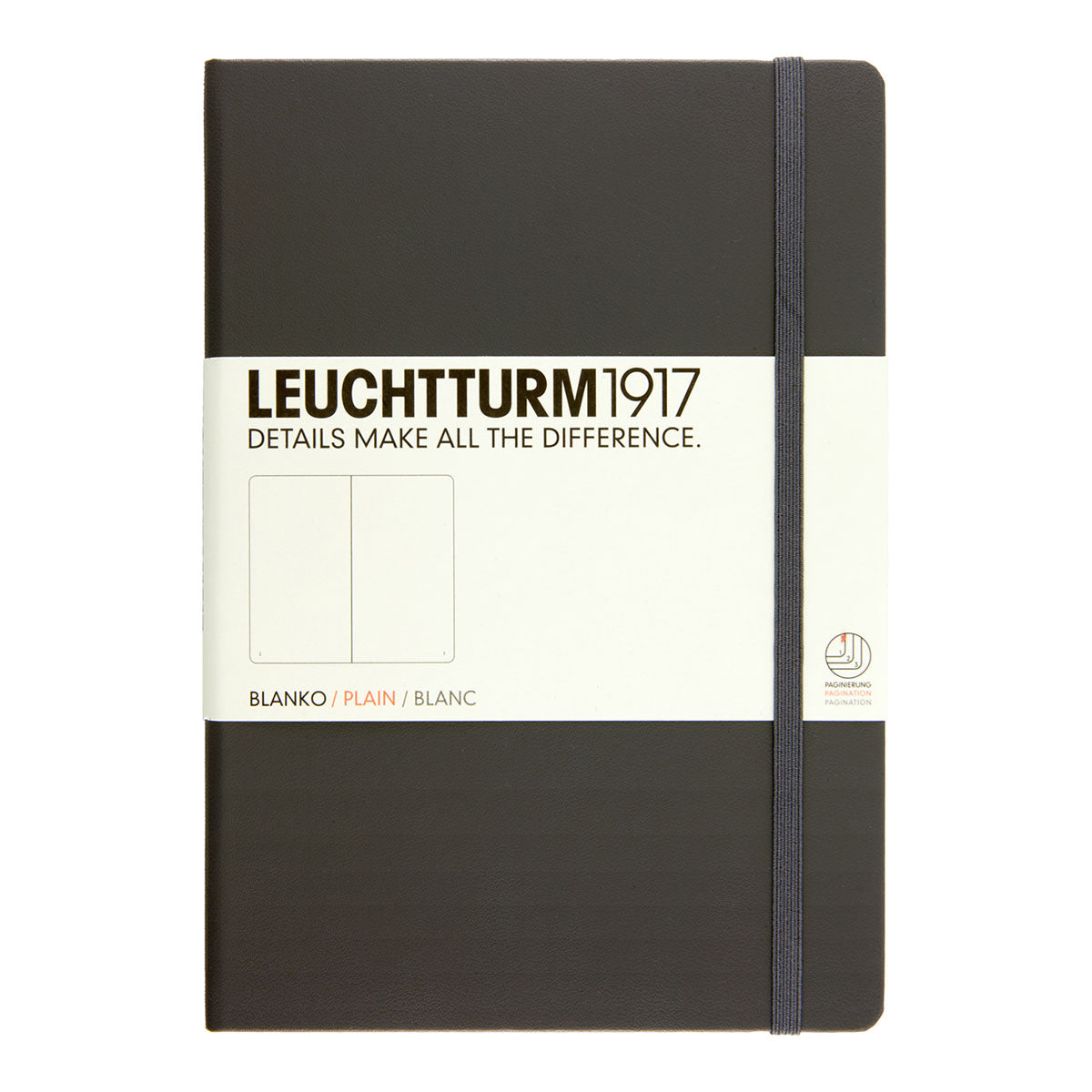 Leuchtturm1917 Notebook A5 Hard Cover, Plain