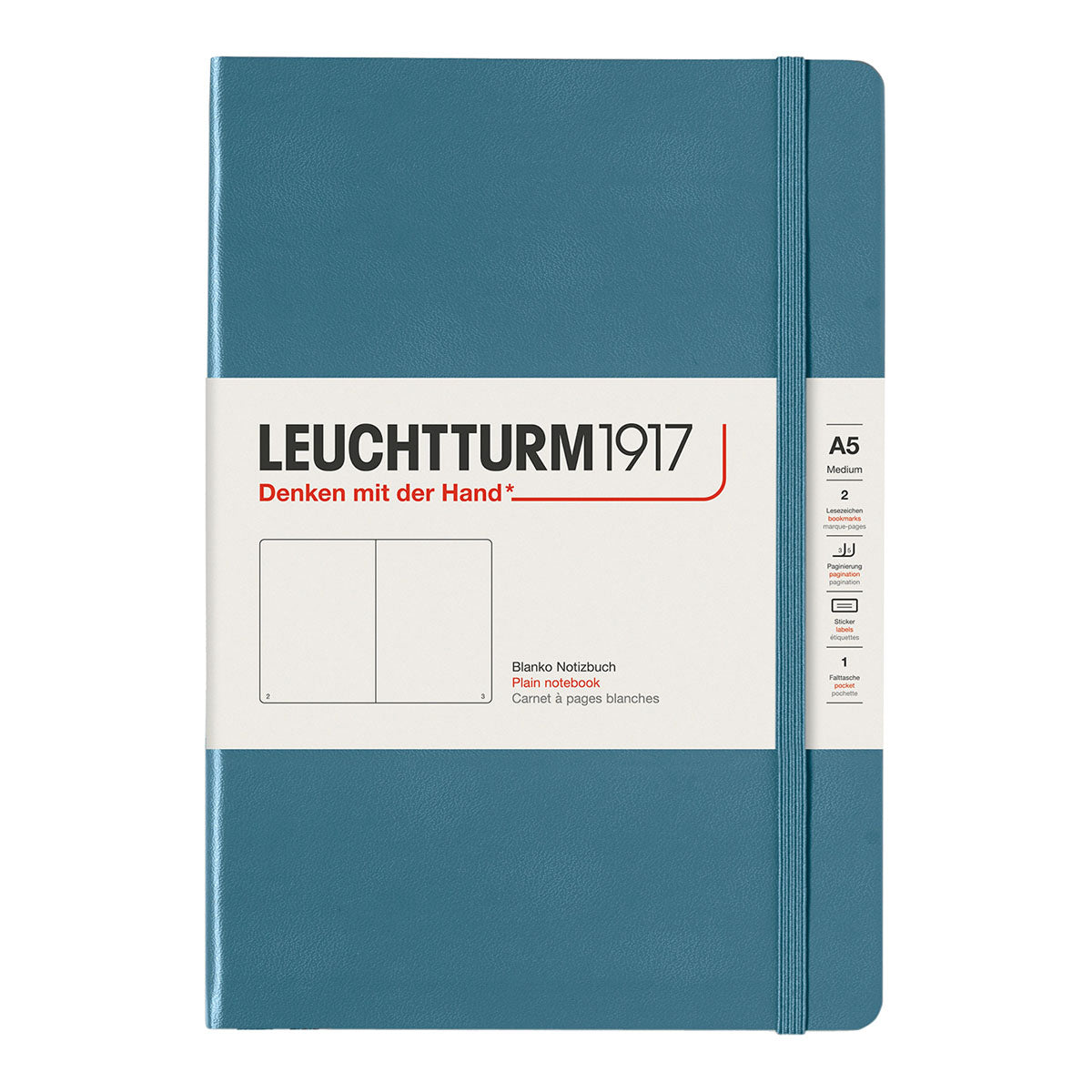 Leuchtturm1917 Notebook A5 Hard Cover, Plain