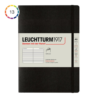 Leuchtturm1917 Notebook A5 Soft Cover, Ruled