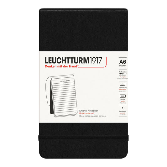 Leuchtturm1917 Reporter Pocket Notepad A6, Ruled