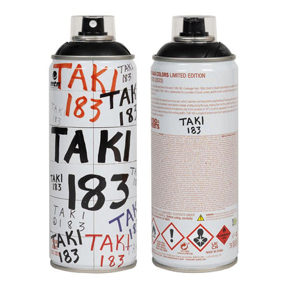 MTN Taki183 Limited Edition Spray Paint 400ml, Matt Black