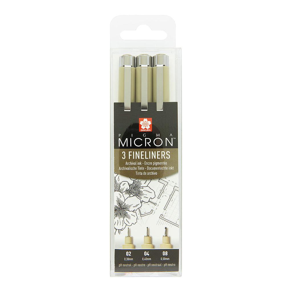 Sakura Pigma Micron Fineliner 3 set