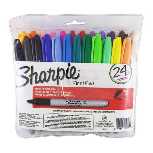 Sharpie Permanent Marker Fine Point, 24 set Main