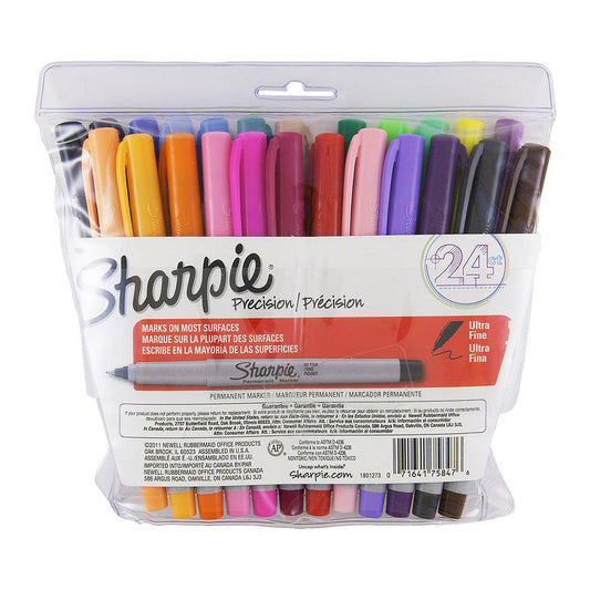 Sharpie Permanent Marker Ultra Fine Point, 24 set Main