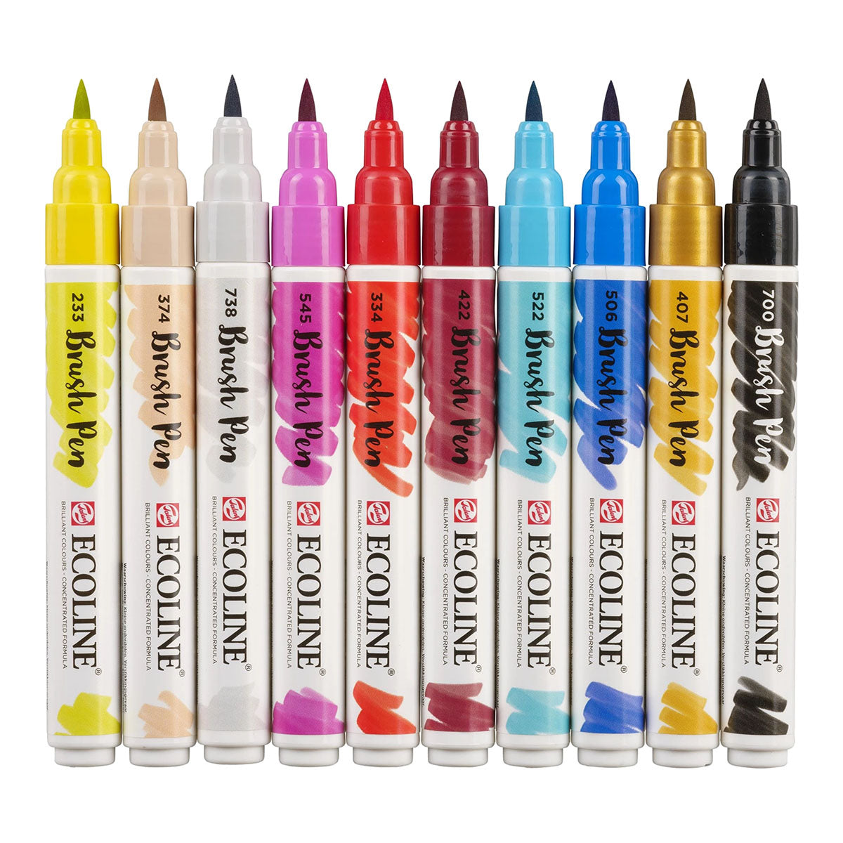 Talens Ecoline Brush Pen 10 set, Fashion Colors