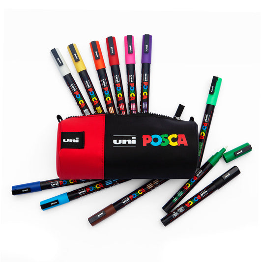 Uni Posca PC-3M Pen Case 12 set Main Colors
