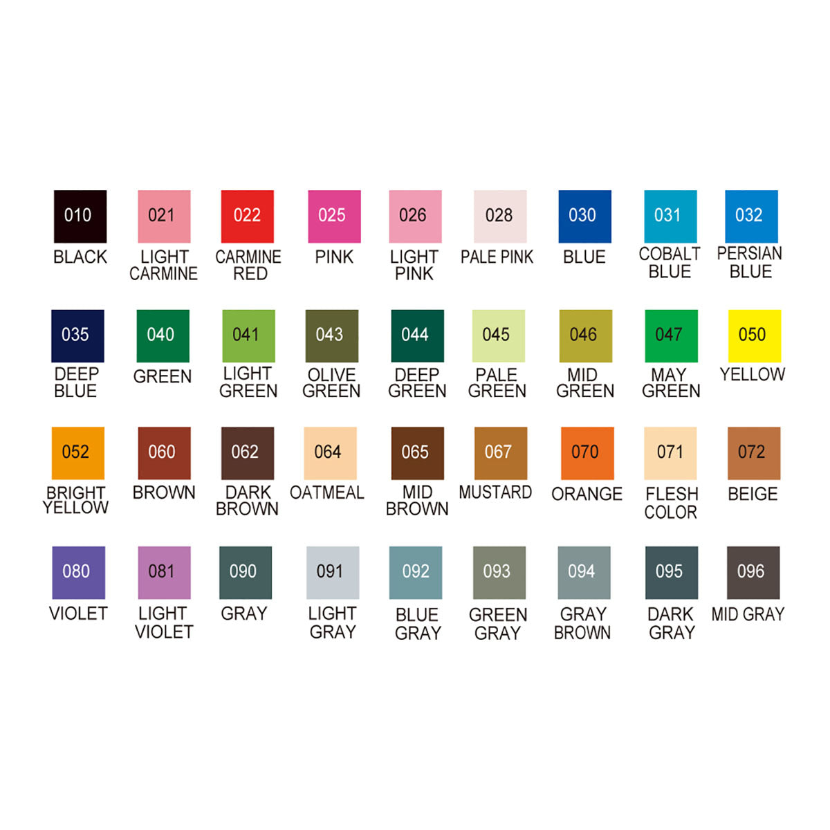 ZIG Kuretake Clean Color Real Brush Pen 36 Set