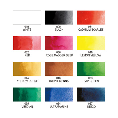 ZIG Kuretake Gansai Tambi Watercolor 12 set