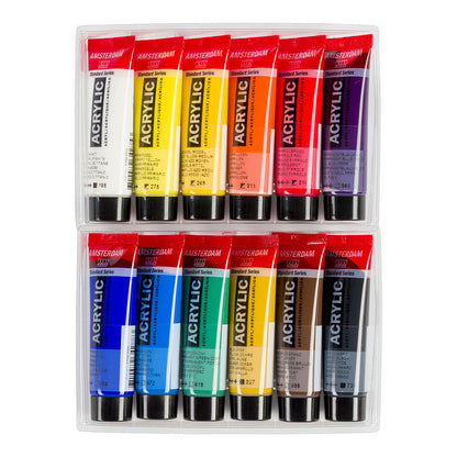 Amsterdam Standard Acrylic Paint 20 ml 12 Set General Selection