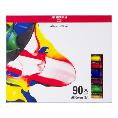 Amsterdam Standard Acrylic Paint 20 ml 90 Set All Colors