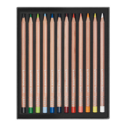 Caran d'Ache Luminance 6901 Coloured Pencils 12 Set