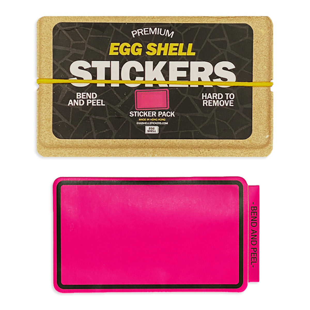 Egg Shell Stickers Pink Line Border 80 pcs