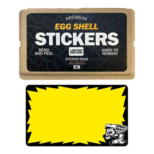 Egg Shell Stickers X Spray Daily Breaking News Ltd. Edition 50 pcs