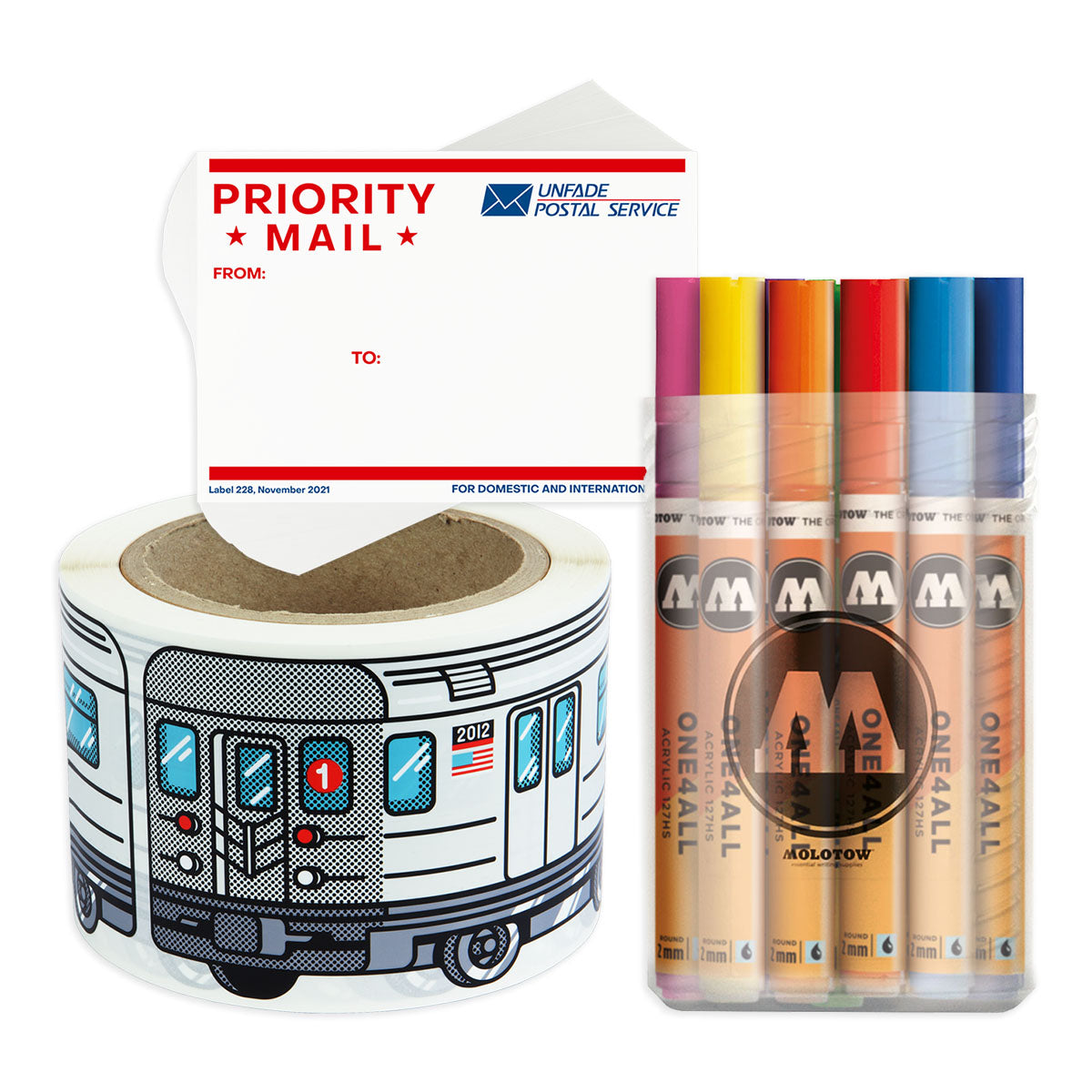 Flux System Sticker New York, ONE4ALL 20 set & Priority stickers