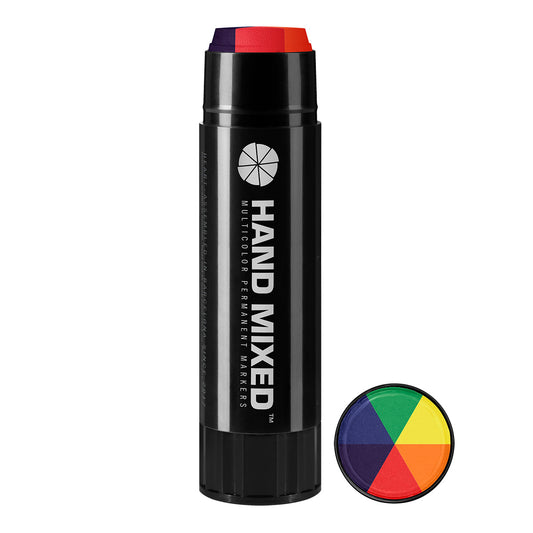 HAND MIXED Solid Paint Marker Fat, Rainbow