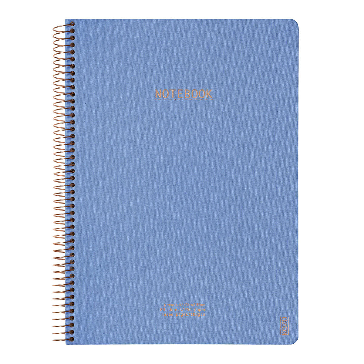 Kozo Premium A4 Notebook Ruled 160 Pages