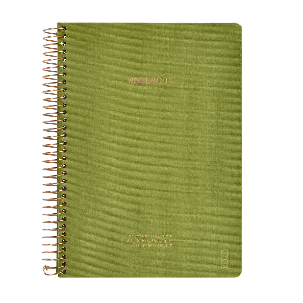 Kozo Premium A5 Notebook Ruled 160 Pages