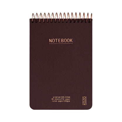 Kozo Premium A6 Notebook Ruled 160 Pages