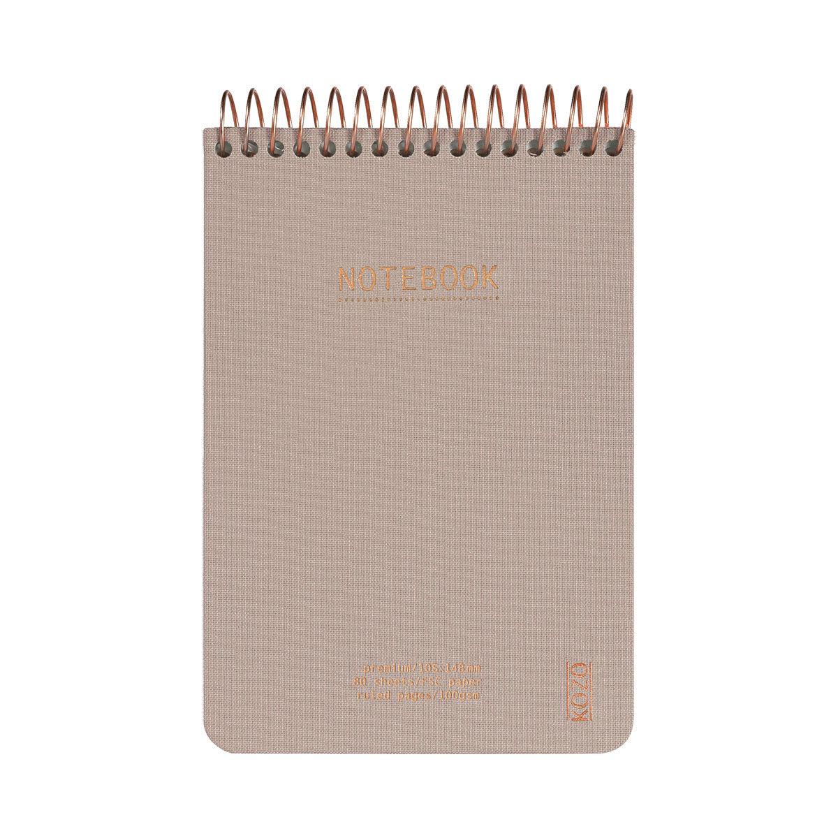 Kozo Premium A6 Notebook Ruled 160 Pages