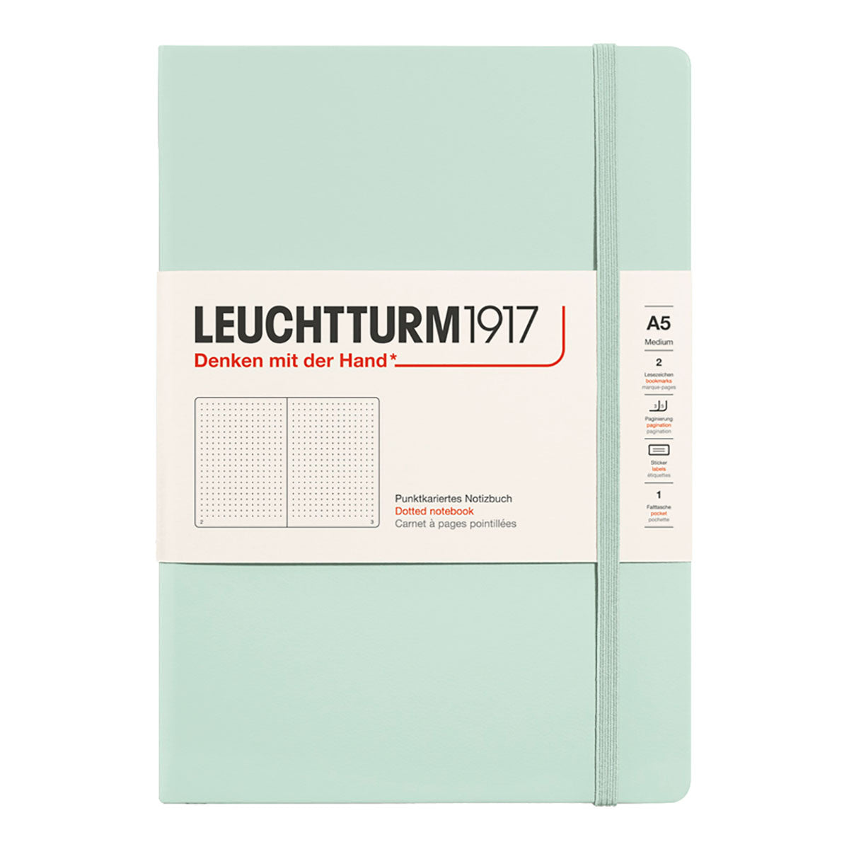 Leuchtturm1917 Notebook A5 Hard Cover, Dotted