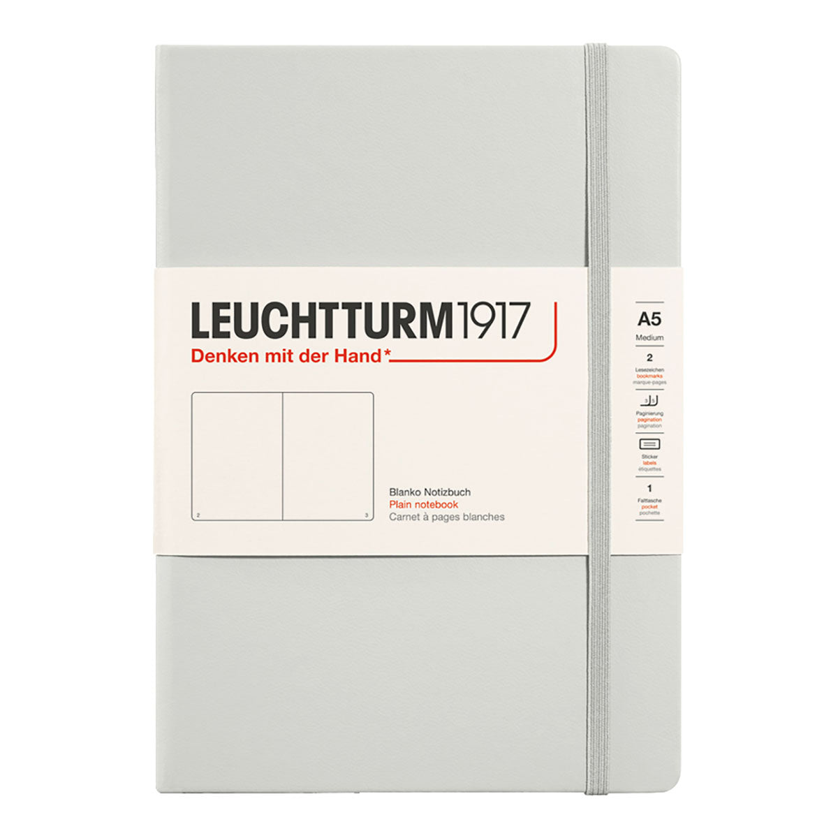 Leuchtturm1917 Notebook A5 Hard Cover, Plain