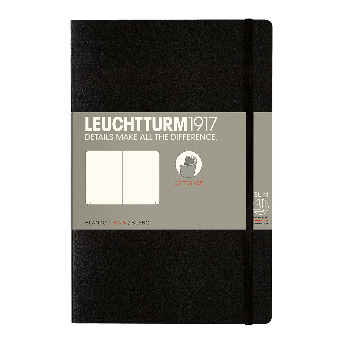 Leuchtturm1917 Notebook B6+ Soft Cover, Plain