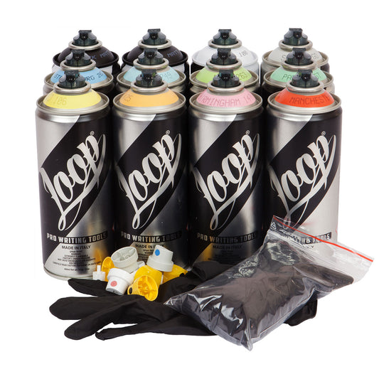 Loop Spray Paint 400ml 12-Pack, Pastel