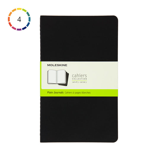 Moleskine Cahier Large Journal Plain Set of 3