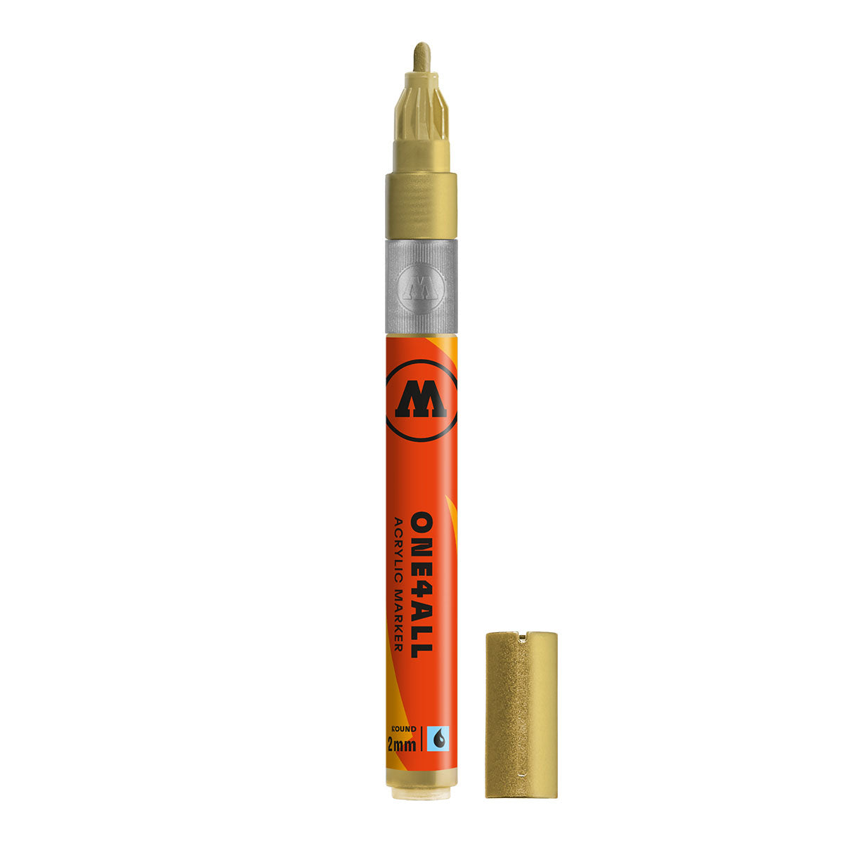 Molotow ONE4ALL 127HS Marker, 2 mm - 228 Metallic Gold
