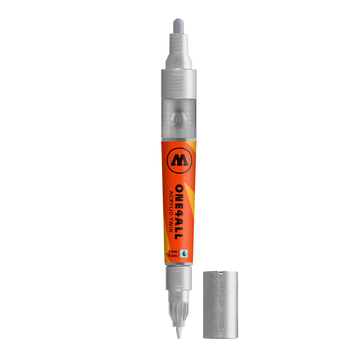 Molotow ONE4ALL Acrylic Twin Marker - 227 Metallic Silver