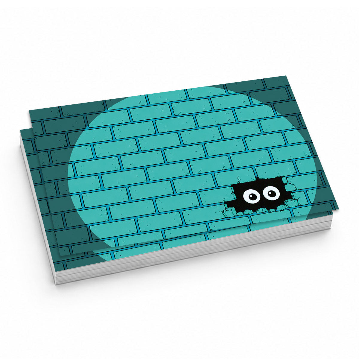 NICE SLAPS Eggshell Sticker Brick Lights Turquoise, Medium 50pcs