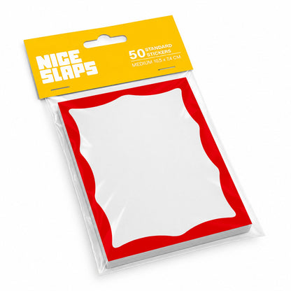 NICE SLAPS Standard Sticker Frame Red, Medium 50pcs