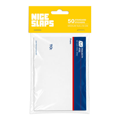 NICE SLAPS Standard Sticker Priority Mail Blue, Medium 50pcs - image 1