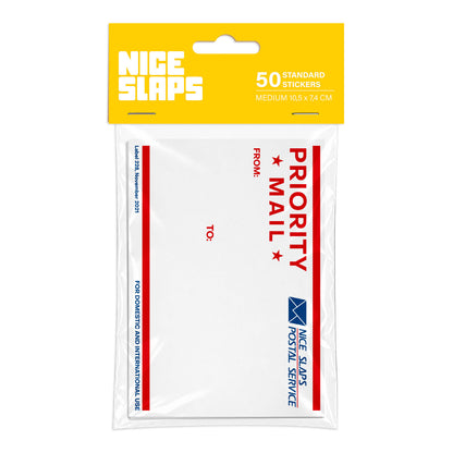 NICE SLAPS Standard Sticker Priority Mail Red, Medium 50pcs - image 1