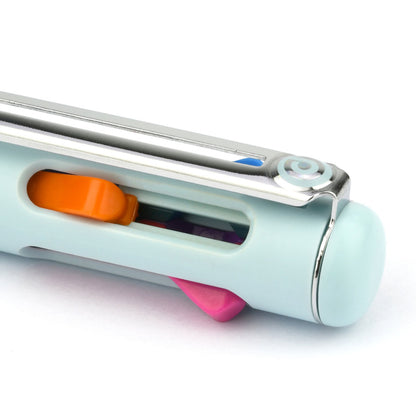 Pentel iZee Ballpoint Pen 4 Colors 1mm Orange, Pink, Light Blue, Violet