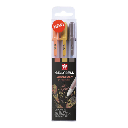 Sakura Gelly Roll 06 Moonlight 0.3 mm 3 set Nature Colors