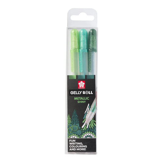 Sakura Gelly Roll 10 Metallic 0.5 mm 3 set Forest Colors