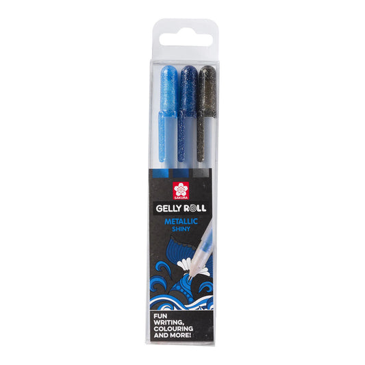 Sakura Gelly Roll 10 Metallic 0.5 mm 3 set Ocean Colors