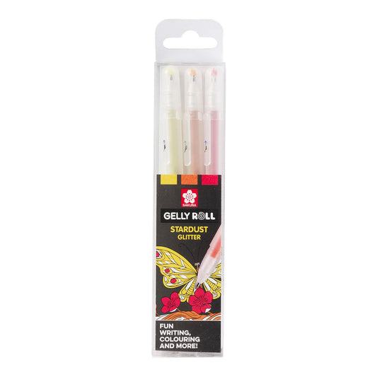 Sakura Gelly Roll 10 Stardust 0.5 mm 3 set Happy Colors
