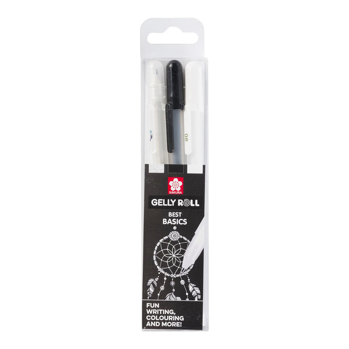 Sakura Gelly Roll 3 set Black, White, Clear Colors