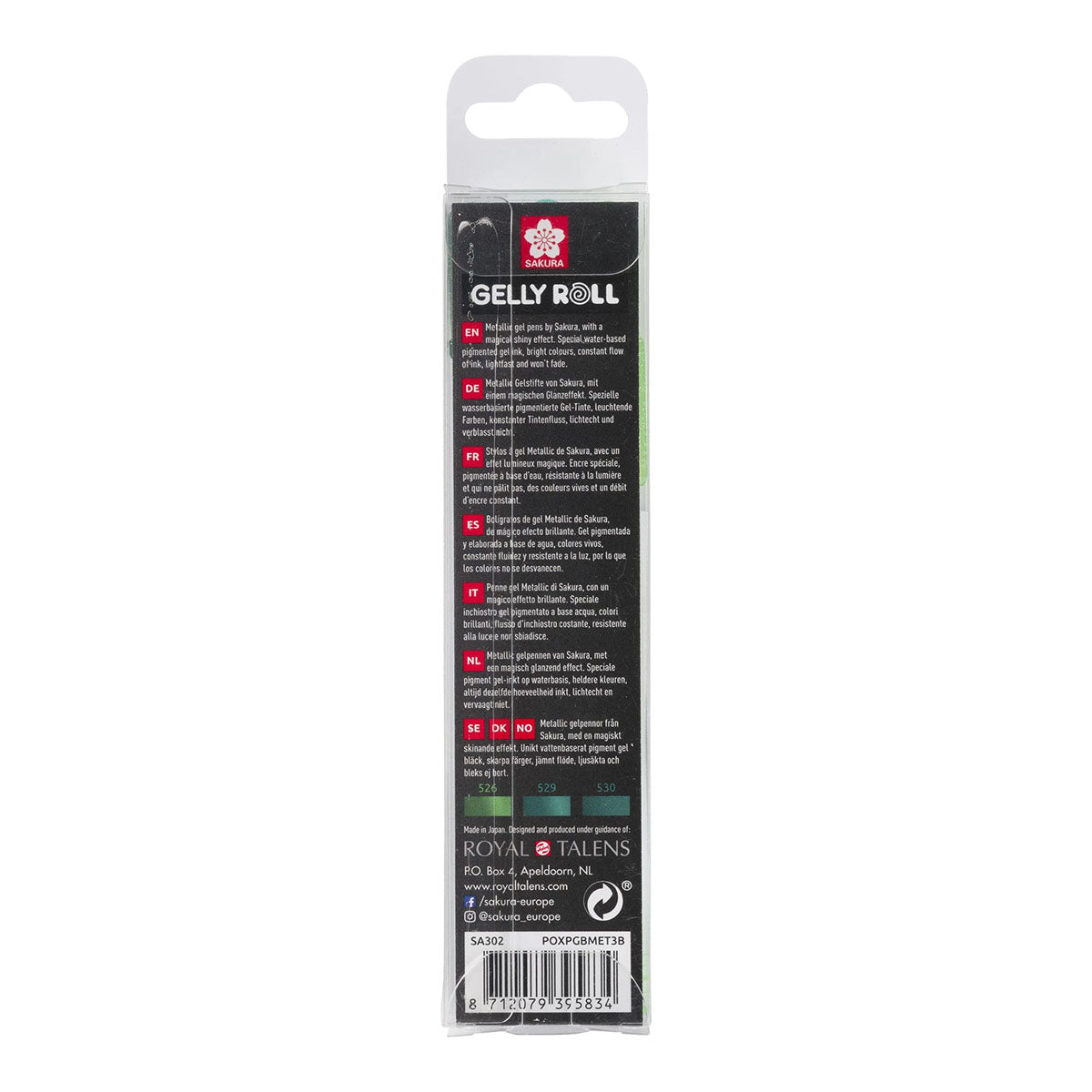 Sakura Gelly Roll 3 set Black, White, Clear Colors