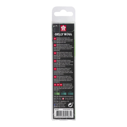 Sakura Gelly Roll 3 set Black, White, Clear Colors