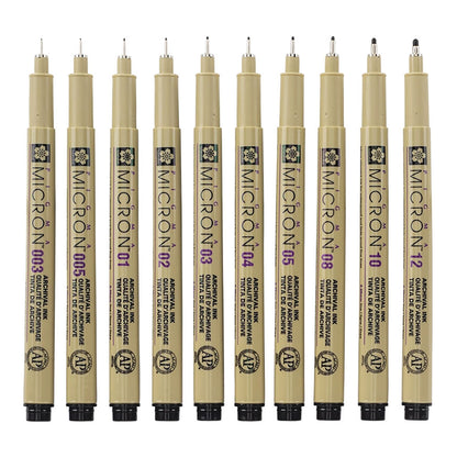 Sakura Pigma Micron Fineliner 10 set