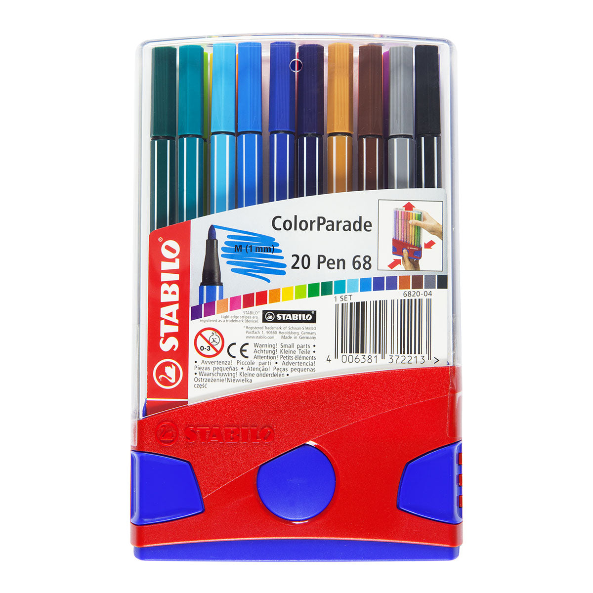 Stabilo Pen 68 Fiber-tip Pen Colorparade 20 set