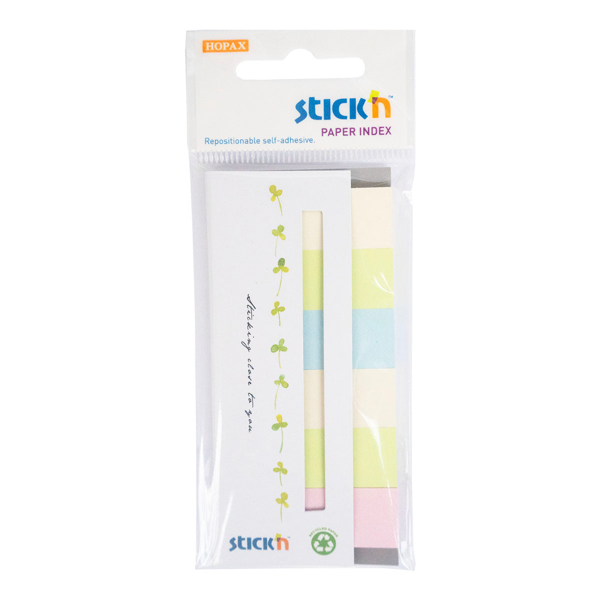 Stick'N Index Tabs 45x15 mm 100% Recycled Paper 6 Colors
